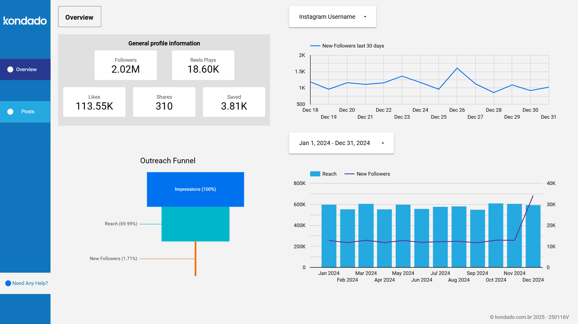 Instagram Looker Studio Report