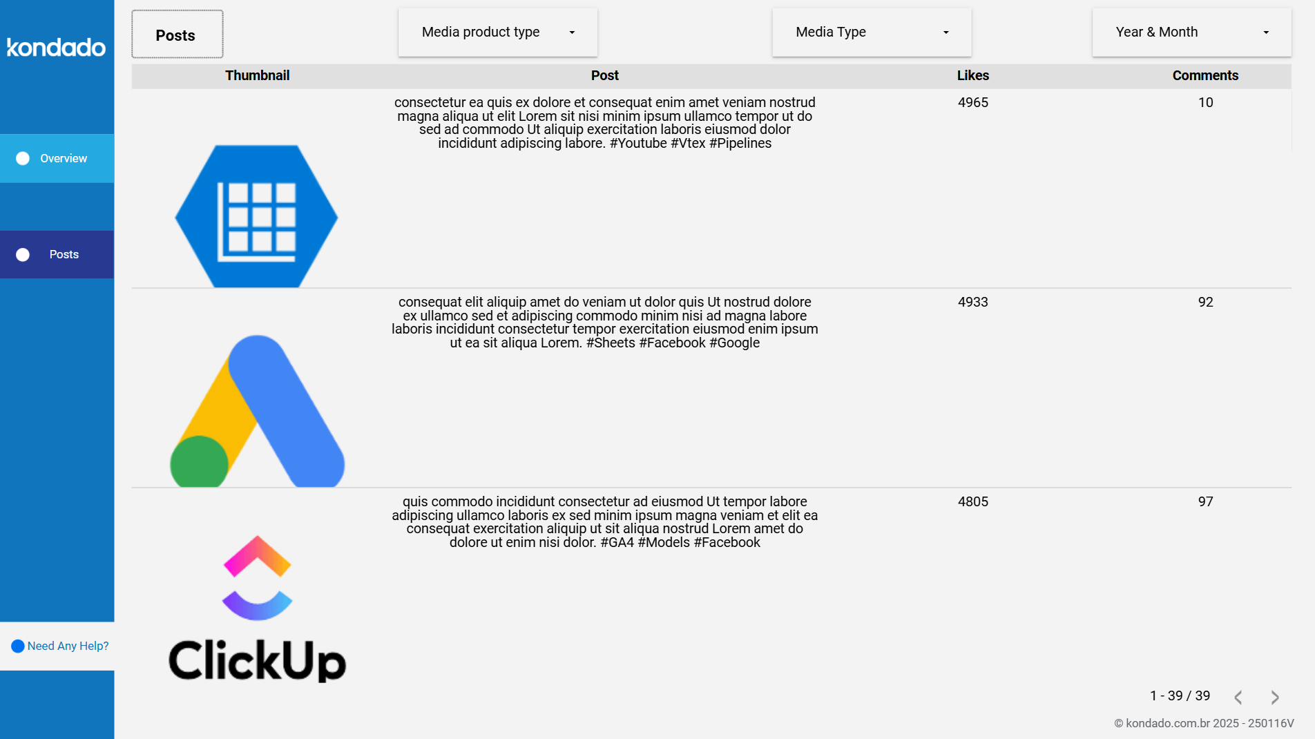 dashboard-instagram-looker-studio-postagens